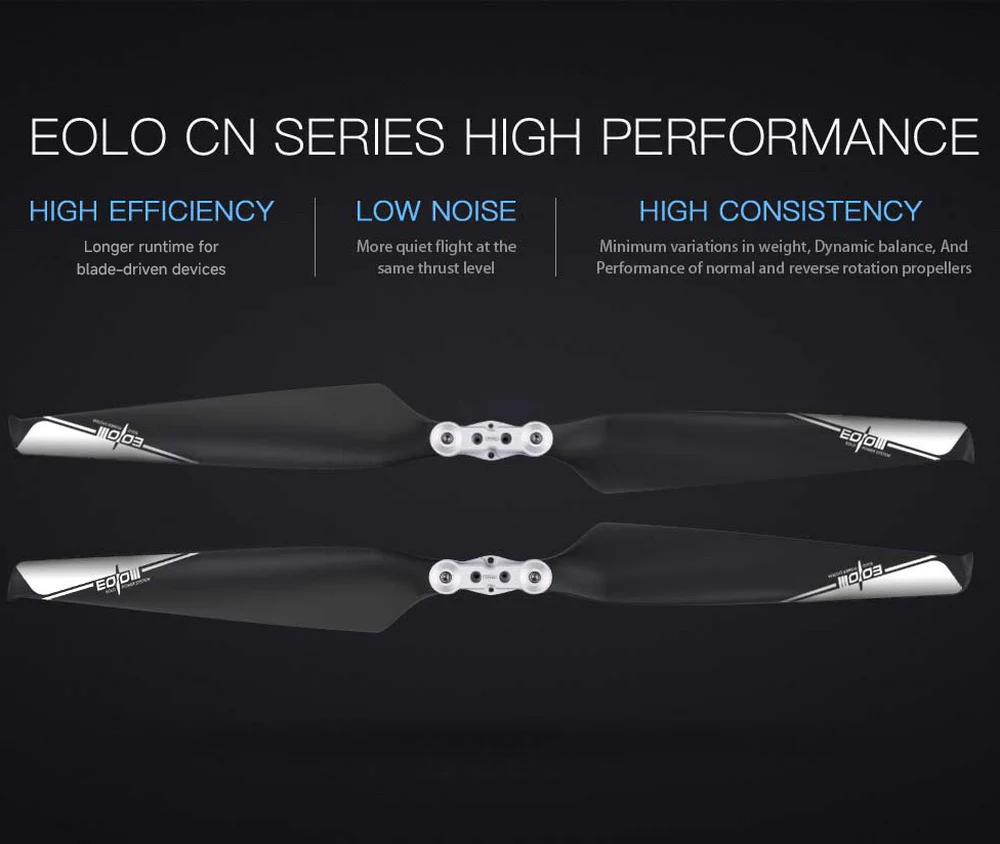 Eolo Foldable Carbon Fiber Reinforced Nylon UAV Propellers 24x7.5 inch - A Pair